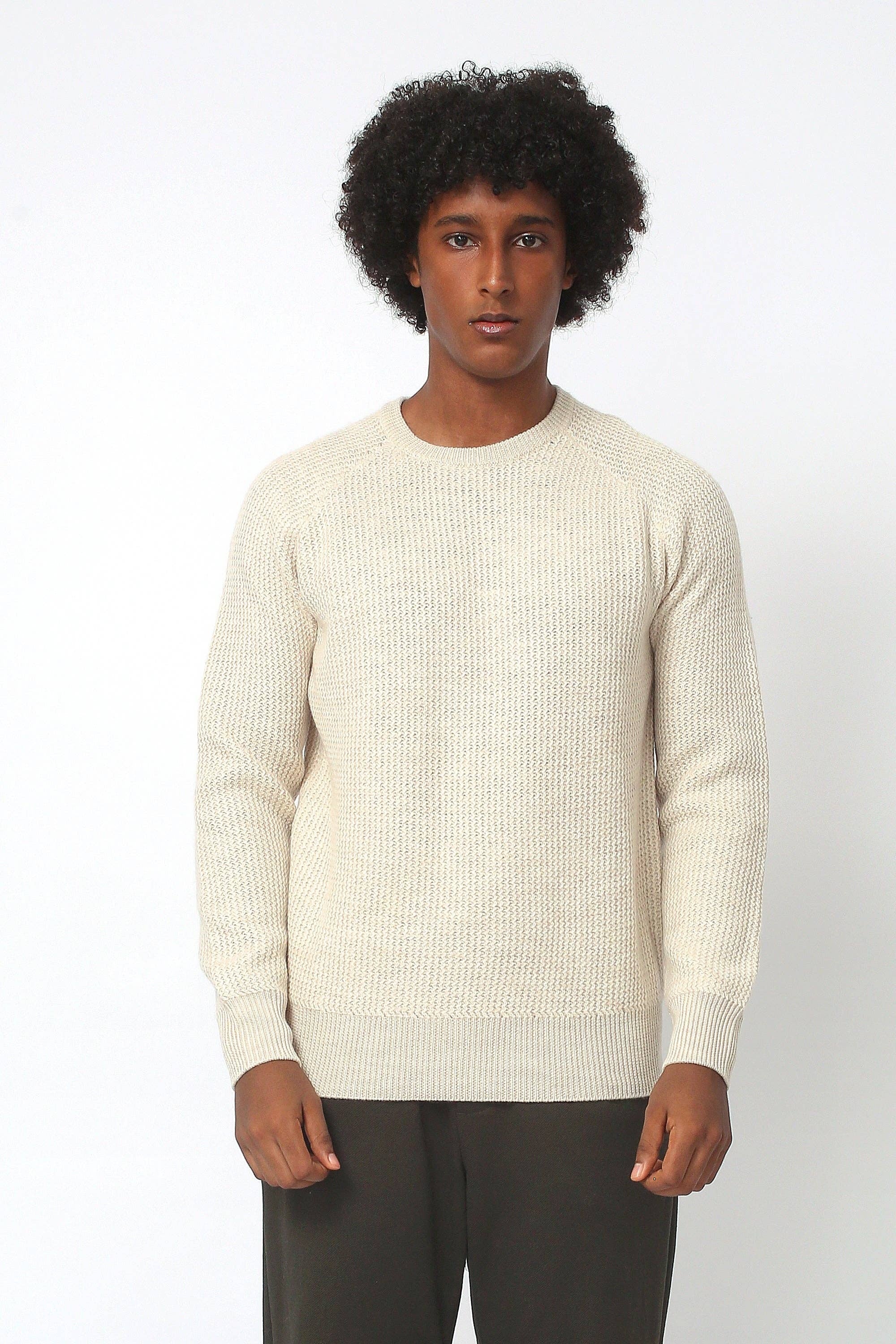 Merino Wool Crew Neck Sweater | Prim Sage Boutique